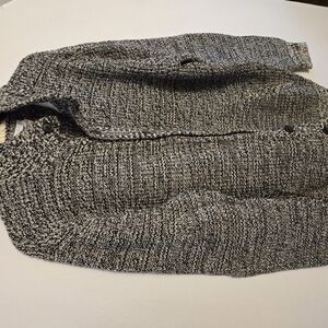 Chic Black and White Knit Sweater